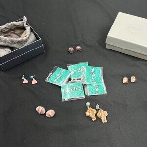 Jay King Sterling Silver Assorted Natural Gemstone Earrings HSN $350 [5 Pcs]